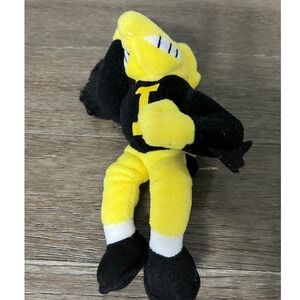 Vintage Iowa Hawkeyes Herky Mascot Popcorn Bowl Plush NCAA College Collectible‎